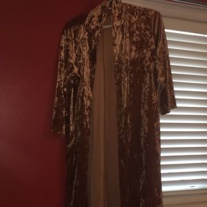 Copper Velvet Cardigan